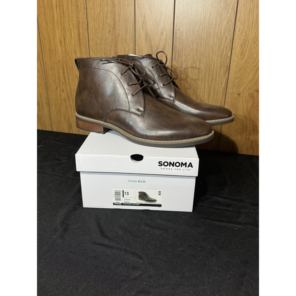 NEW‎ Somona Men's Size 13 Dark Brown Ledge Dress Shoe